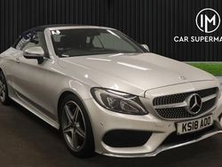 Silver Used 2018 Mercedes C220 AMG line Cabriolet | £17,485 (Fair price)