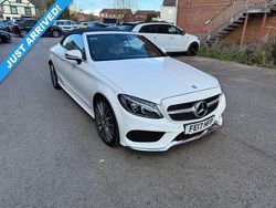 White Used 2017 Mercedes C200 AMG line Cabriolet | £15,500 (Fair price)