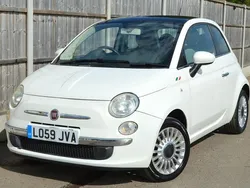 White Used 2009 Fiat 500 Lounge Hatchback | £3,149 (Fair price)