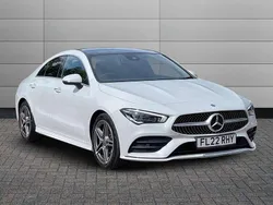 Digital white Used 2022 Mercedes CLA220 AMG Line Premium Plus Sedan | £26,450 (Good price)