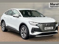 White Used 2023 Audi Q4 Sportback e-tron Sport SUV | £24,599