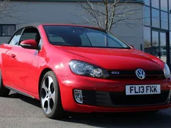 Red Used 2013 VW Golf Cabriolet GTI Cabriolet | £7,645 (Fair price)