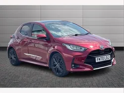 Red Used 2020 Toyota Yaris Hybrid Hatchback | £15,599 (A bit pricey)