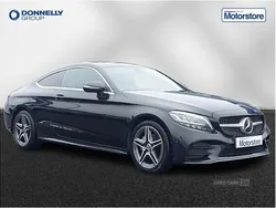 Black Used 2021 Mercedes C200 AMG line Coupe | £19,999 (Fair price)