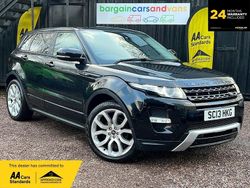 Black Used 2013 Land Rover Range Rover evoque Dynamic SUV | £8,895 (Fair price)
