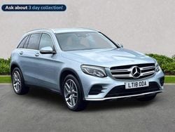 Silver Used 2018 Mercedes GLC220 AMG line Estate | £18,849 (Fair price)