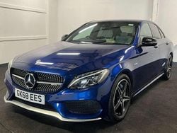 Blue Used 2018 Mercedes C43 AMG Premium Sedan | £26,250 (Fair price)