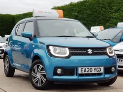 Neon blue with black roof Used 2020 Suzuki Ignis SZ3 Hatchback | £10,995 (Fair price)