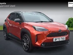 Orange/black Used 2023 Toyota Yaris Hybrid Sport Hatchback | £23,340