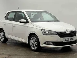 Candy white Used 2021 Skoda Fabia SE Hatchback | £11,900 (Fair price)