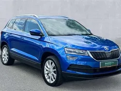 Race blue Used 2021 Skoda Karoq SE L SUV | £18,805 (Fair price)