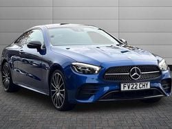 Spectral blue Used 2022 Mercedes E300 AMG line Coupe | £36,250 (Super price)
