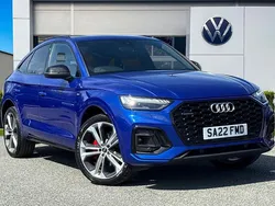 Blue Used 2022 Audi Q5 Sportback Comfort SUV | £34,539 (Fair price)