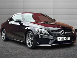 Black Used 2016 Mercedes C250 AMG Line Premium Coupe | £16,795 (Fair price)
