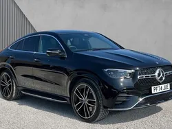 Obsidian black metallic Used 2025 Mercedes GLE450 AMG AMG Line Premium Plus Coupe | £73,890 (Super price)