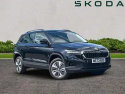 Black magic pearl effect Used 2024 Skoda Karoq SE Drive SUV | £22,995 (Fair price)