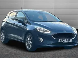 Chrome blue Used 2021 Ford Fiesta Titanium X Hatchback | £11,595 (Fair price)