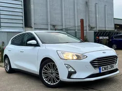 White Used 2019 Ford Focus Titanium X Hatchback | £10,100 (Fair price)