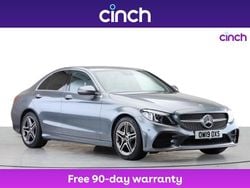 Grey Used 2019 Mercedes C300 AMG line Sedan | £16,799 (Fair price)