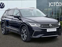 Black Used 2024 VW Tiguan Allspace R-line SUV | £37,576 (Expensive)