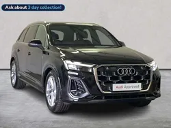 Black Used 2024 Audi Q7 S-Line SUV | £51,764 (Fair price)