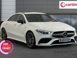 White Used 2022 Mercedes CLA35 AMG Premium Coupe | £28,990 (Fair price)