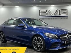 Blue Used 2018 Mercedes C220 AMG line Sedan | £13,994 (Good price)
