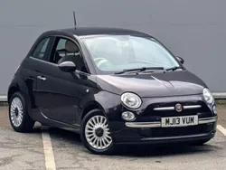 Mauve/purple Used 2013 Fiat 500 Lounge Hatchback | £6,495 (Fair price)