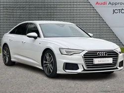White Used 2021 Audi A6 S-Line Sedan | £25,947 (Good price)