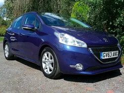 Blue Used 2014 Peugeot 208 Active Hatchback | £2,995 (Fair price)