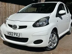 White Used 2012 Toyota Aygo Hatchback | £2,250 (Fair price)