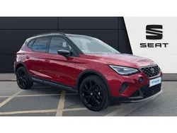 Red New 2025 Seat Arona Black Edition SUV | £22,935 (A bit pricey)