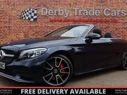 Blue Used 2019 Mercedes C300 AMG Line Premium Cabriolet | £21,000 (Fair price)