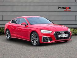 Red Used 2021 Audi A5 Sportback S-Line Hatchback | £25,195 (Fair price)
