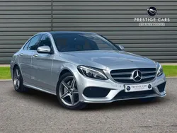 Silver Used 2018 Mercedes C200 AMG Line Premium Sedan | £18,992 (Fair price)