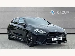 Black sapphire metallic paint Used 2025 BMW M135 Shadowline Hatchback | £34,995 (A bit pricey)