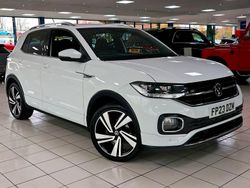 White Used 2023 VW T-Cross R-line SUV | £19,989 (Fair price)