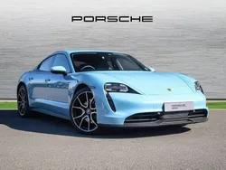 Frozen blue metallic Used 2023 Porsche Taycan Sedan | £58,890