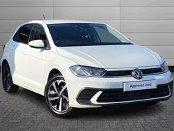 White New 2025 VW Polo Match Hatchback | £20,495 (Super price)