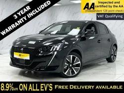 Black Used 2023 Peugeot e-208 GT Hatchback | £16,545 (Fair price)