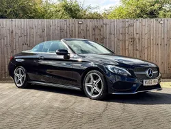 Black Used 2018 Mercedes C220 AMG line Cabriolet | £19,995 (A bit pricey)