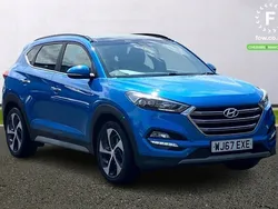 Blue Used 2017 Hyundai Tucson Premium SE SUV | £14,299 (Fair price)