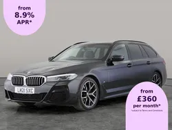 Black Used 2021 BMW 520 M Sport Estate | £23,918 (Good price)
