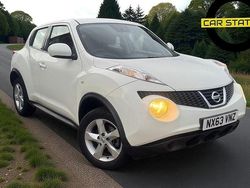 White Used 2013 Nissan Juke Visia SUV | £2,495 (Fair price)