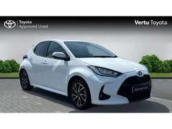 White Used 2022 Toyota Yaris Hybrid Design Hatchback | £16,520 (Fair price)