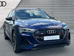 Blue Used 2021 Audi e-tron Black Edition SUV | £28,251 (Fair price)