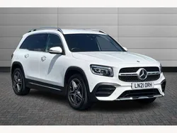 Polar white Used 2021 Mercedes GLB220 AMG Line Premium SUV | £26,950 (Fair price)