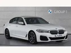 White Used 2022 BMW 530 M Sport Sedan | £32,850 (Fair price)