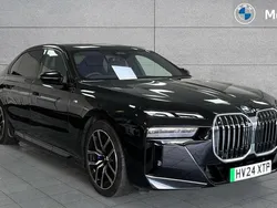 Black sapphire Used 2024 BMW i7 M Sport Sedan | £64,991 (A bit pricey)