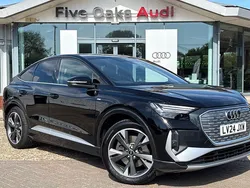 Black Used 2024 Audi Q4 Sportback e-tron S-Line SUV | £32,790